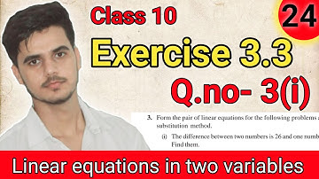 Exercise 3.3  Q.no- 3(i) chapter 3|Class10  maths NCERT solutions by chapra study point #NCERT