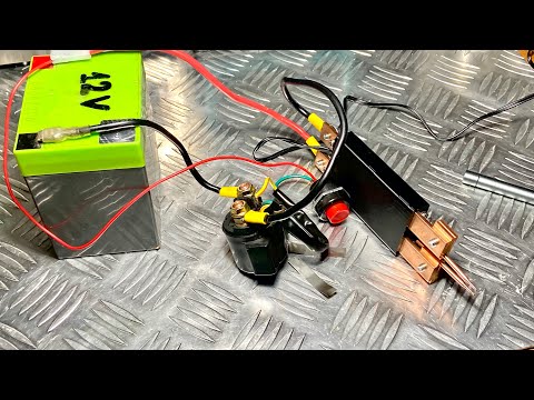 Test spot welder using motorcycle relay?