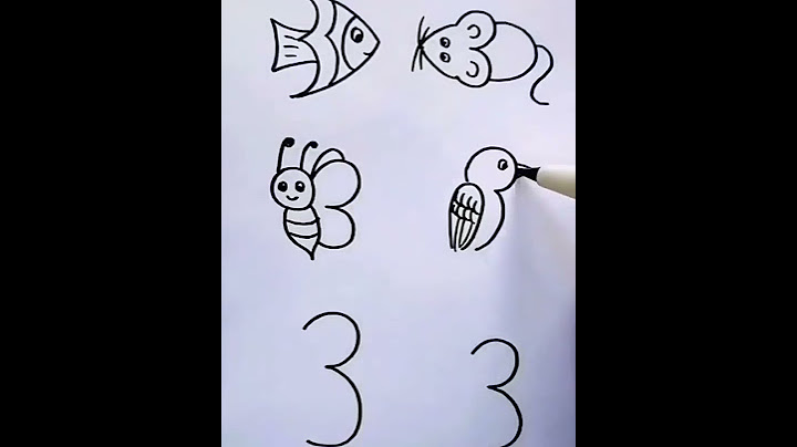 Drawing from number 3 - Desenho a partir do número 3