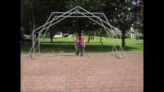 Transitional Shelter Comprised of Deployable Scissor Arches