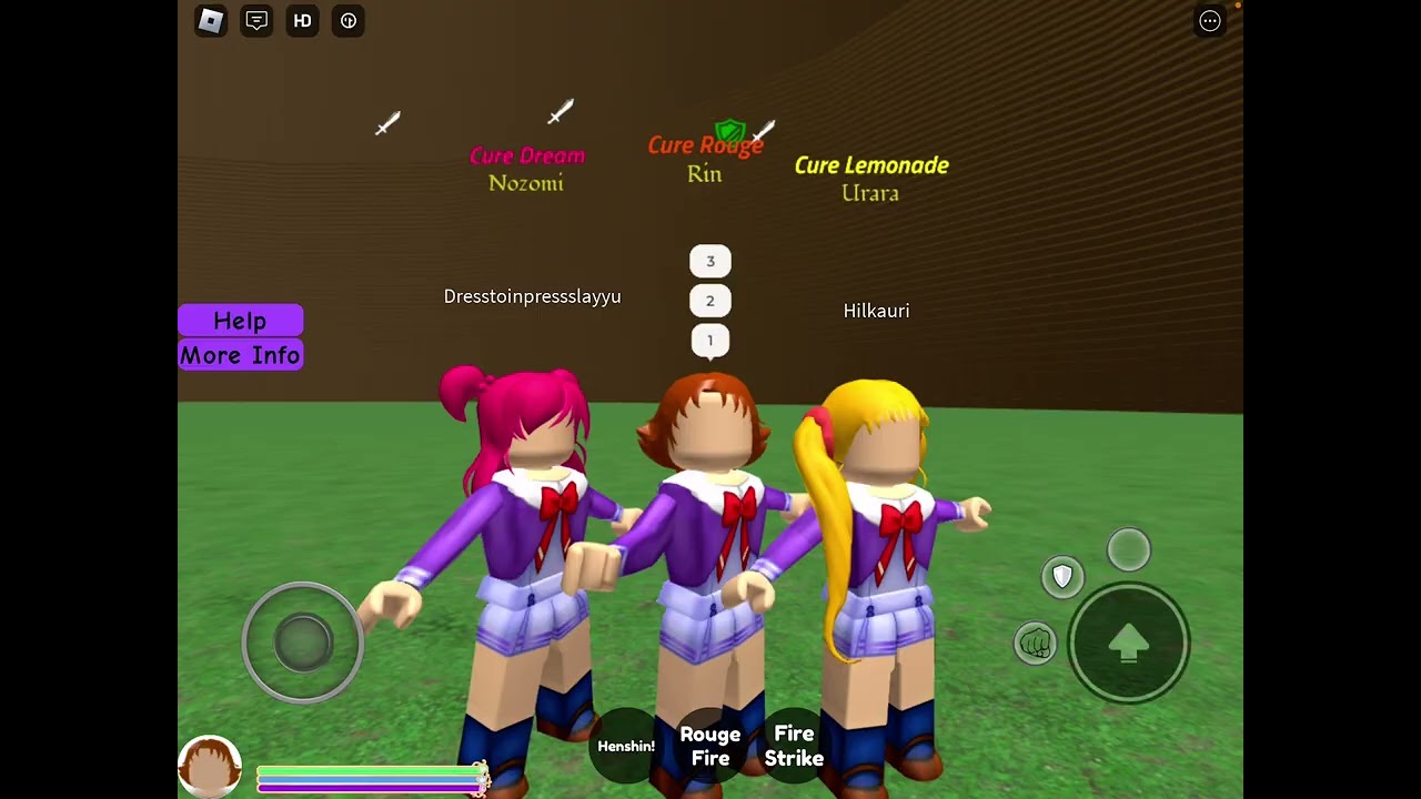 Cure lemonade and cure rouge and cure dream transform