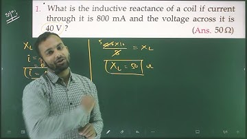 Pfp-1 Alternate current (AC)numericals from SL arora 12th based on inductive & capacitive reactance