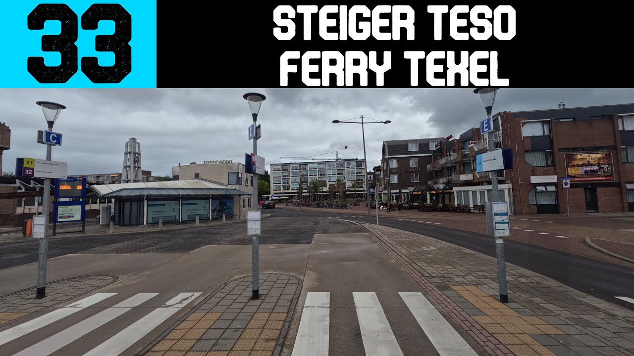 4K Bus Driver POV | Lijn 33 Den Helder Station - Steiger TESO v.v.