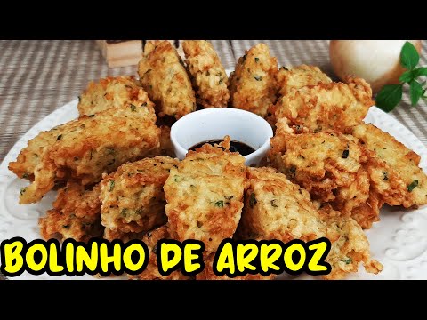 COMO FAZER BOLINHO DE ARROZ RÁPIDO E FÁCIL