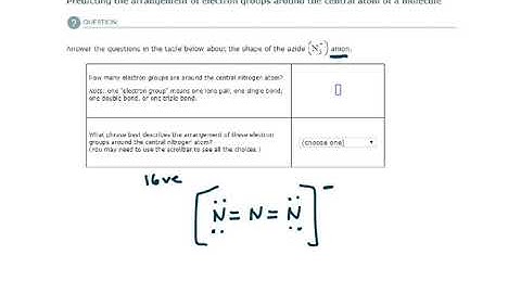ALEKS - Predicting the arrangement of electron groups around the central atom of a molecule (Ex. 2)