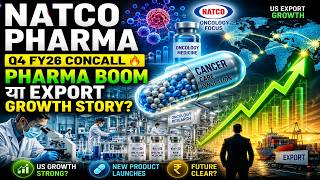 Natco Pharma Q4 FY26 Concall 🔥 Pharma Boom या Export Growth Story? | Full Hindi Analysis