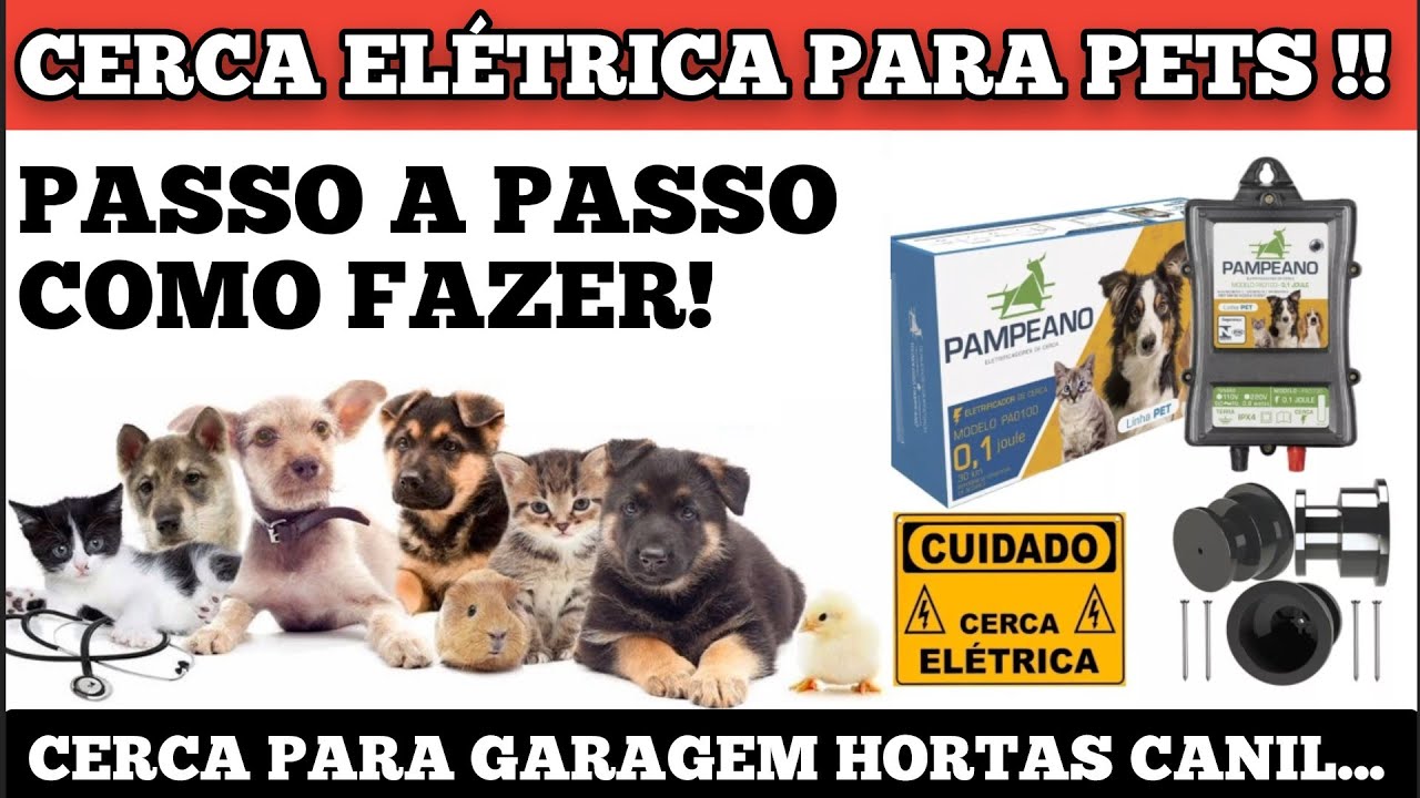 CERCA ELÉTRICA PARA CACHORRO ! CERCA ELÉTRICA PARA PETS ! PASSO A PASSO COMO FAZER ! FUNCIONA ?