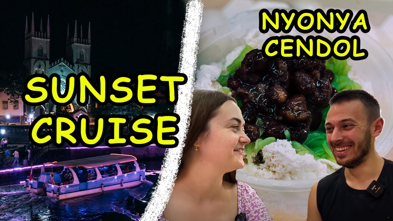 🇲🇾 We tried the famous Nyonya Cendol + Sunset Cruise in Melaka
