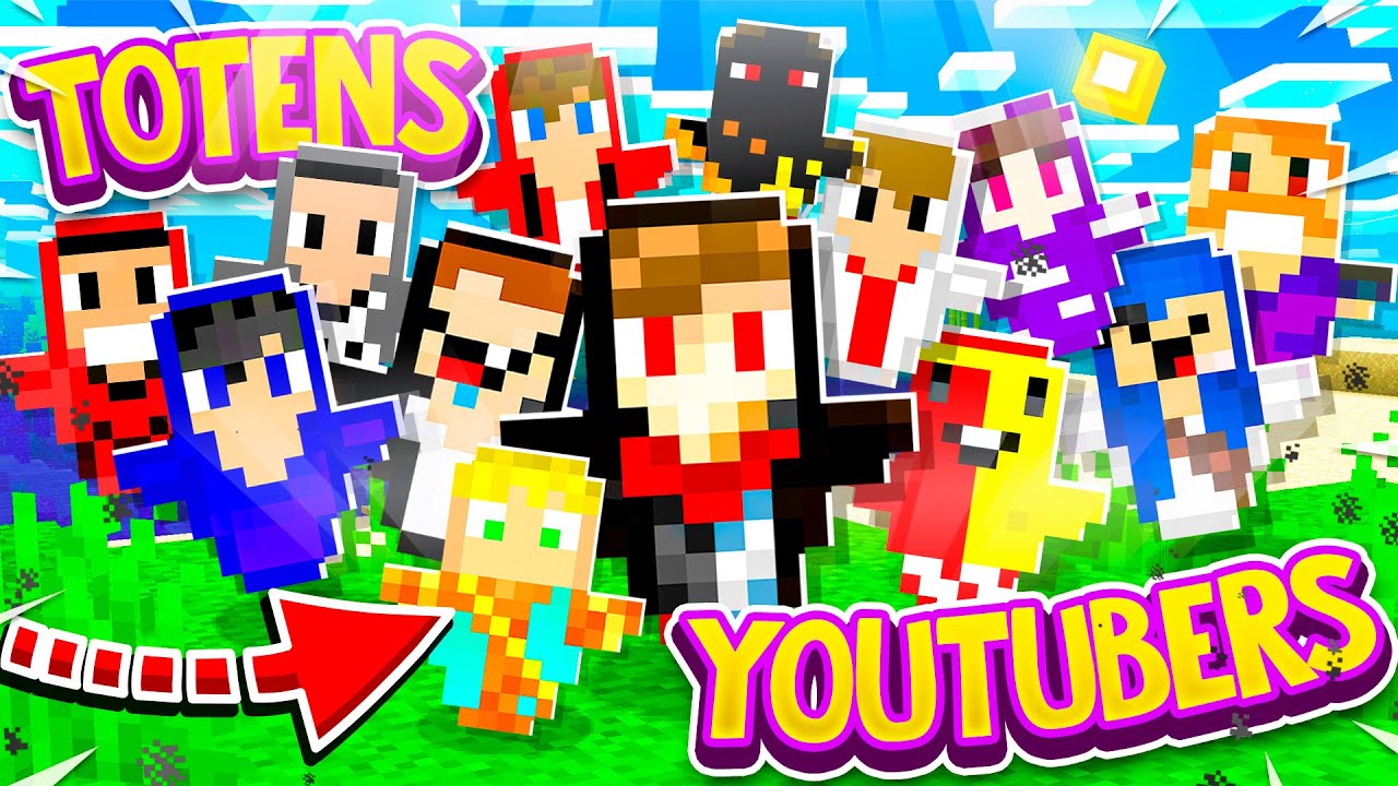 TRANSFORMEI YOUTUBERS EM TOTEM!