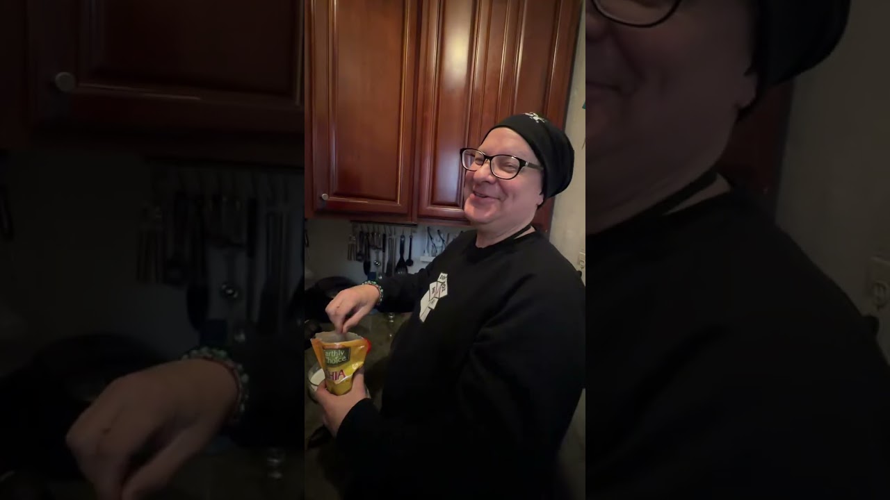 Teaching Joe to make his favorite snack! #nyc #life #food