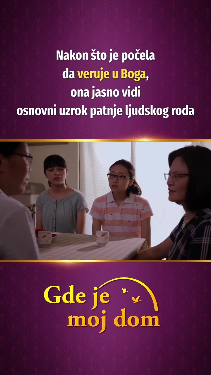 Nakon što je počela da veruje u Boga, ona jasno vidi osnovni uzrok patnje ljudskog roda