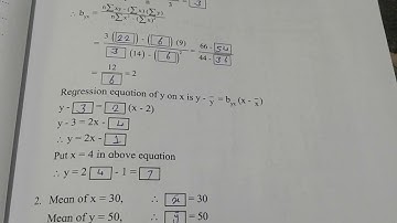 standard 12th commerce math practical no. 6 Fitting of Linear Regression