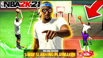 NBA 2K21 2 WAY SLASHING PLAYMAKER  IN CURRENT GEN IS UNSTOPPABLE! BEST POINT GUARD BUILD 2K21!