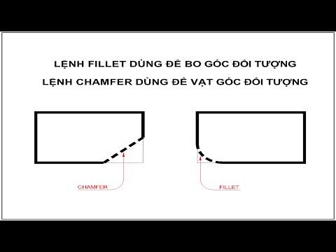Video Cách bo góc & vát góc đối tượng trong Autocad bằng... - youtube