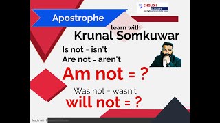 Apostrophe learn with Krunal Somkuwar | Coach/Trainer | English Academy | 9913011901| via Gujarati screenshot 3