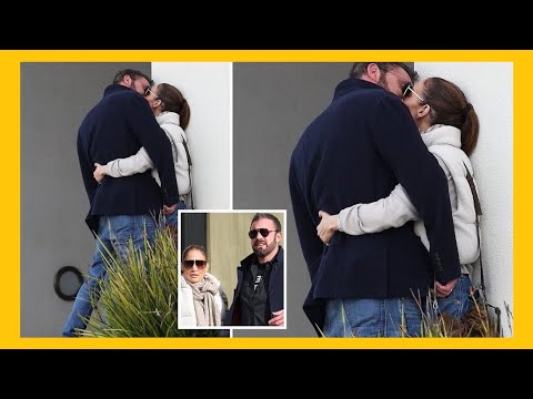 Ben Affleck and Jennifer Lopez put kiss and cuddle up a wall like loved-up teens after a lunch date