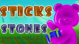 sticks and stones nursery rhymes songs for children by jelly bears