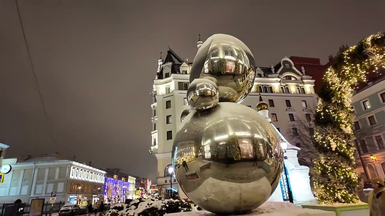 Christmas Moscow walk ❄️🎄 | Magical winter vibes & festive mood