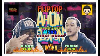 Fliptop - Yuniko vs K-Ram | Review Video 513