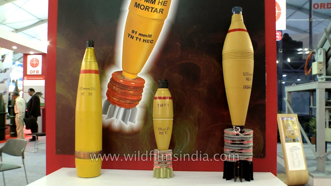Mortar Bombs and Calibre Explosive at Defexpo 2014