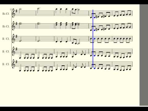 pirates-of-the-caribbean-suite-|-clarinet-quintet-animated-score-|-2-bb-clarinets-3-bass-clarinets