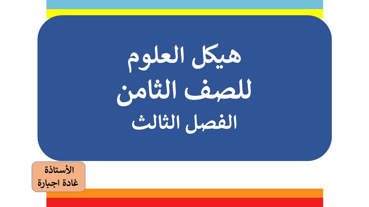 هيكل ثامن علوم الفصل الثالث سؤال دقيقة 15:01جوابه النموذج
