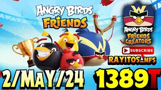 Angry Birds Friends All Levels Tournament 1389 Highscore POWERUP walkthrough