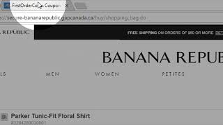 How apply Banana Republic promo code? screenshot 2