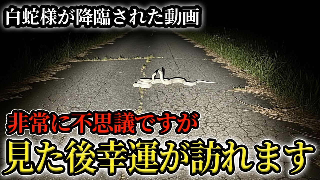 不思議ですがこの動画を見た後「必ず」幸運が訪れます｜金運・白蛇・弁財天
