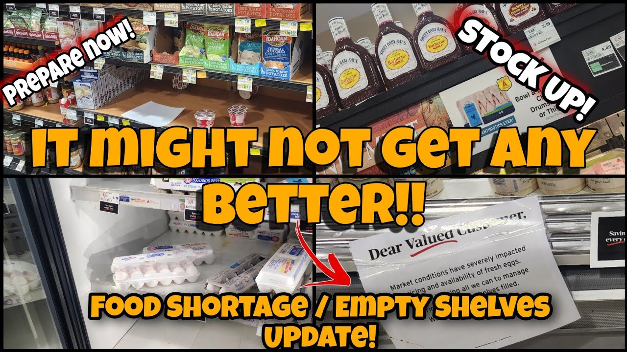 Shortage Control Get Ready For It!!! Food Shortages Are