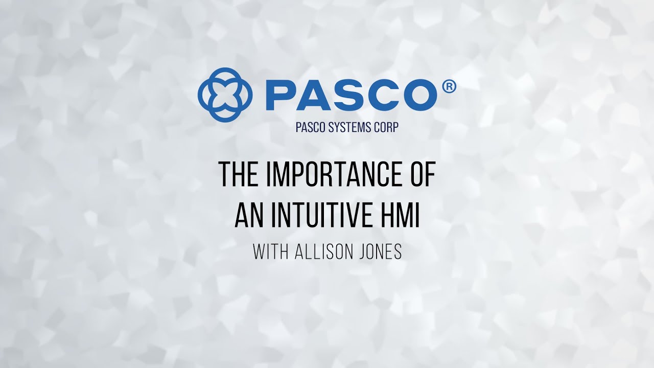 The importance of an intuitive HMI