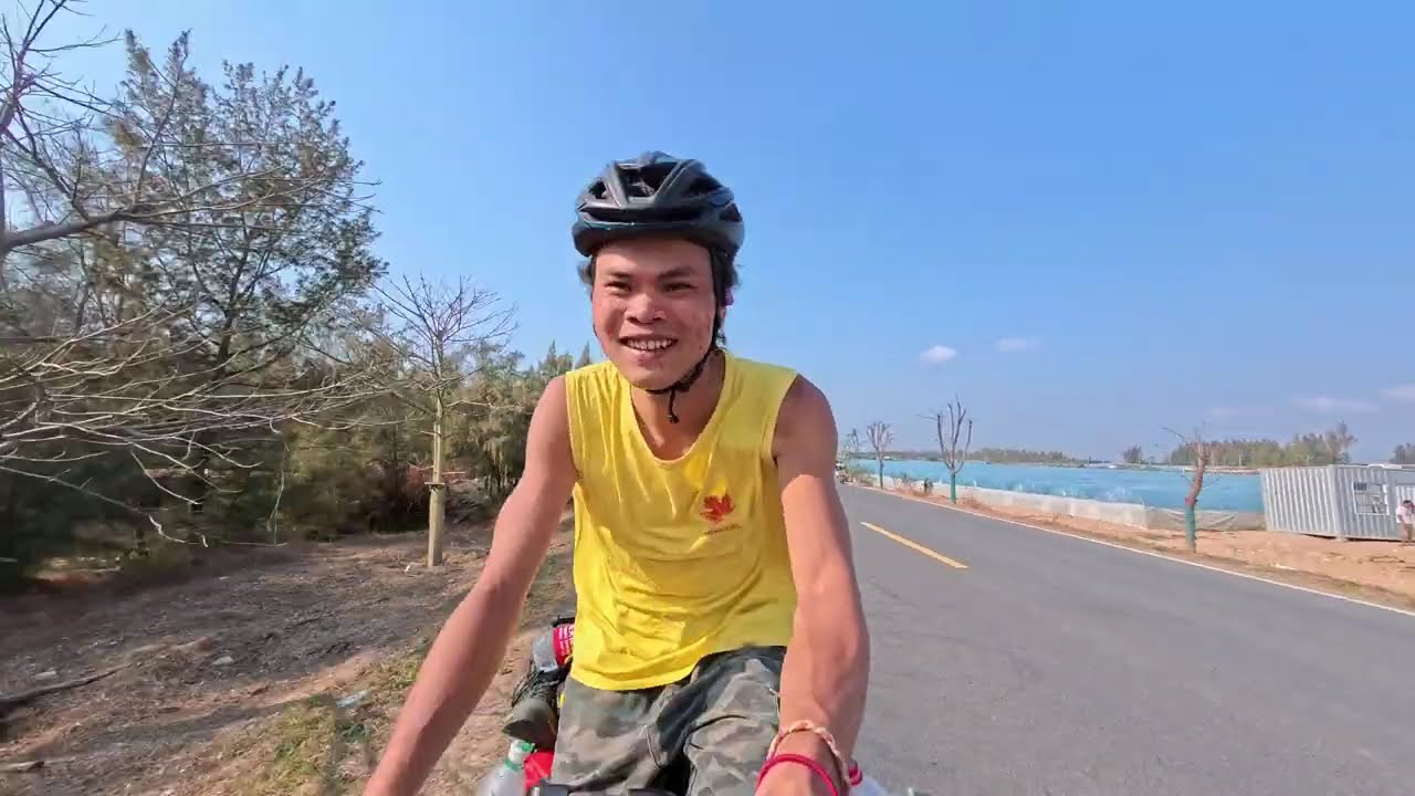 不回家過年騎行海南島，人生中第一次趕海！結果出人意料