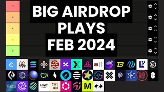 Biggest Airdrop Plays Feb 2024 Tier List