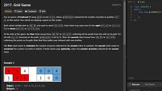 Grid Game - LeetCode