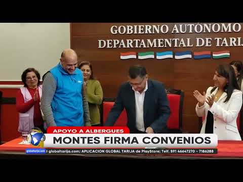 MONTES FIRMA CONVENIOS CON INSTITUCIONES PARA PROTEGER A MENORES