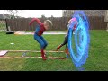 SPIDER-MAN Spider-verse GIANT Backyard Board Game for Kids! KIDCITY