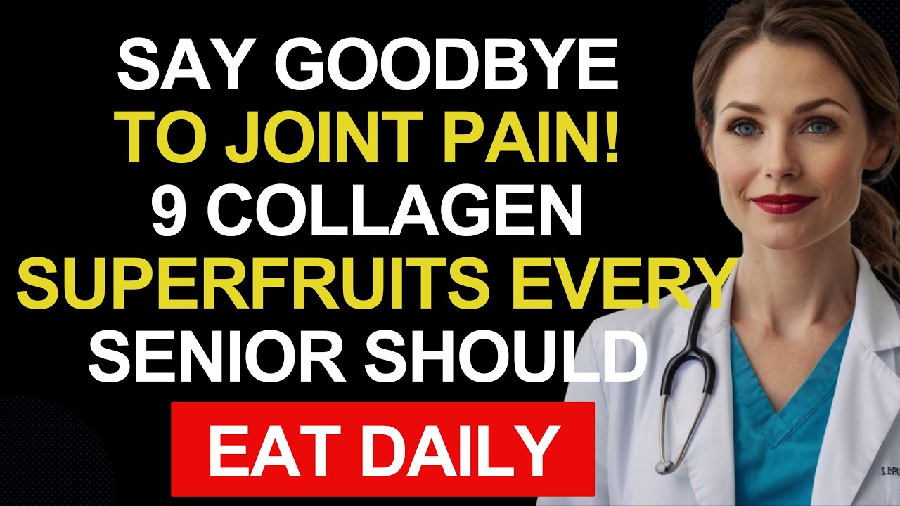 Say GOODBYE to Joint Pain! 9 COLLAGEN SUPERFRUITS Every Senior Should Eat Daily | Senior Health Tips