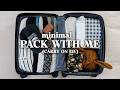 Minimalist PACK WITH ME | 1 Week In A Carry-On
