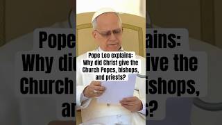 Pope Leo explains Vatican II’s teaching on Catholic Church’s hierarchy of Pope, bishops & priests