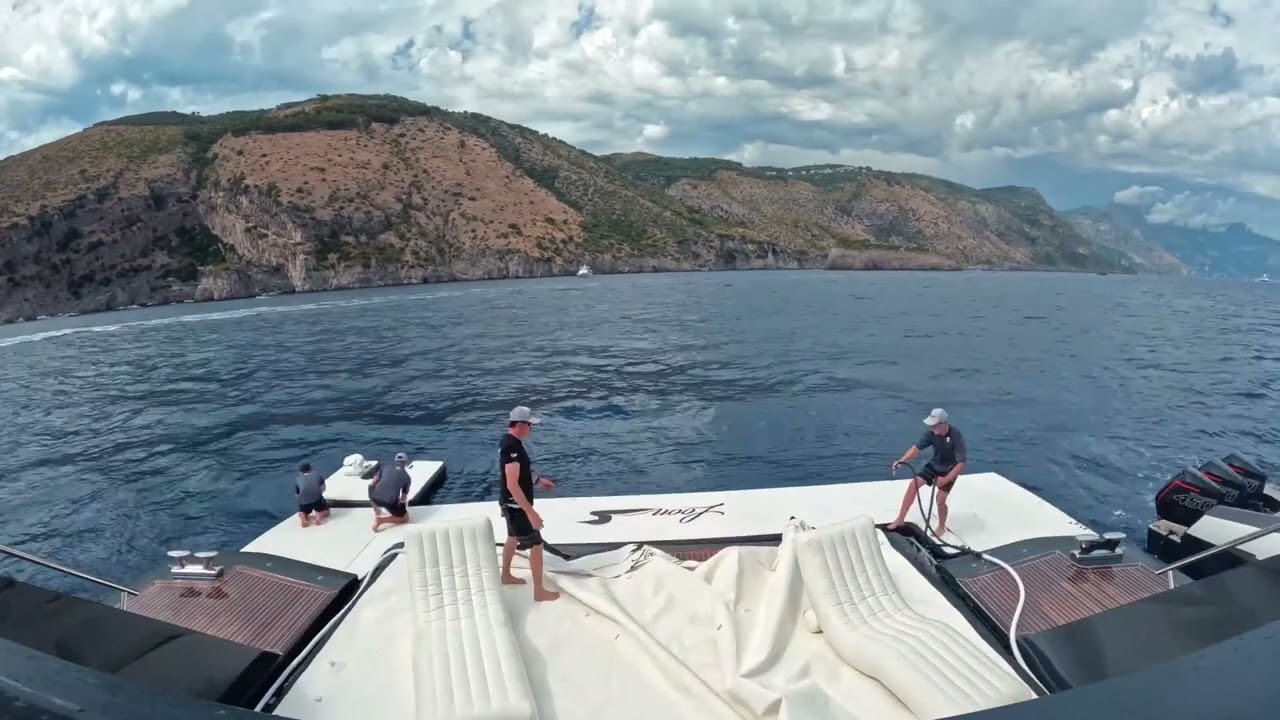 Timelapse of the deployment of the FunAir inflatables on MY Loon