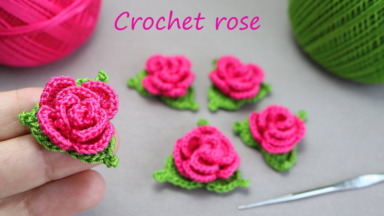 How To Crochet A Rose Easy Crochet lessons to crochet flowers ) Easy