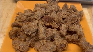 Cubed and Fried Chicken Gizzards