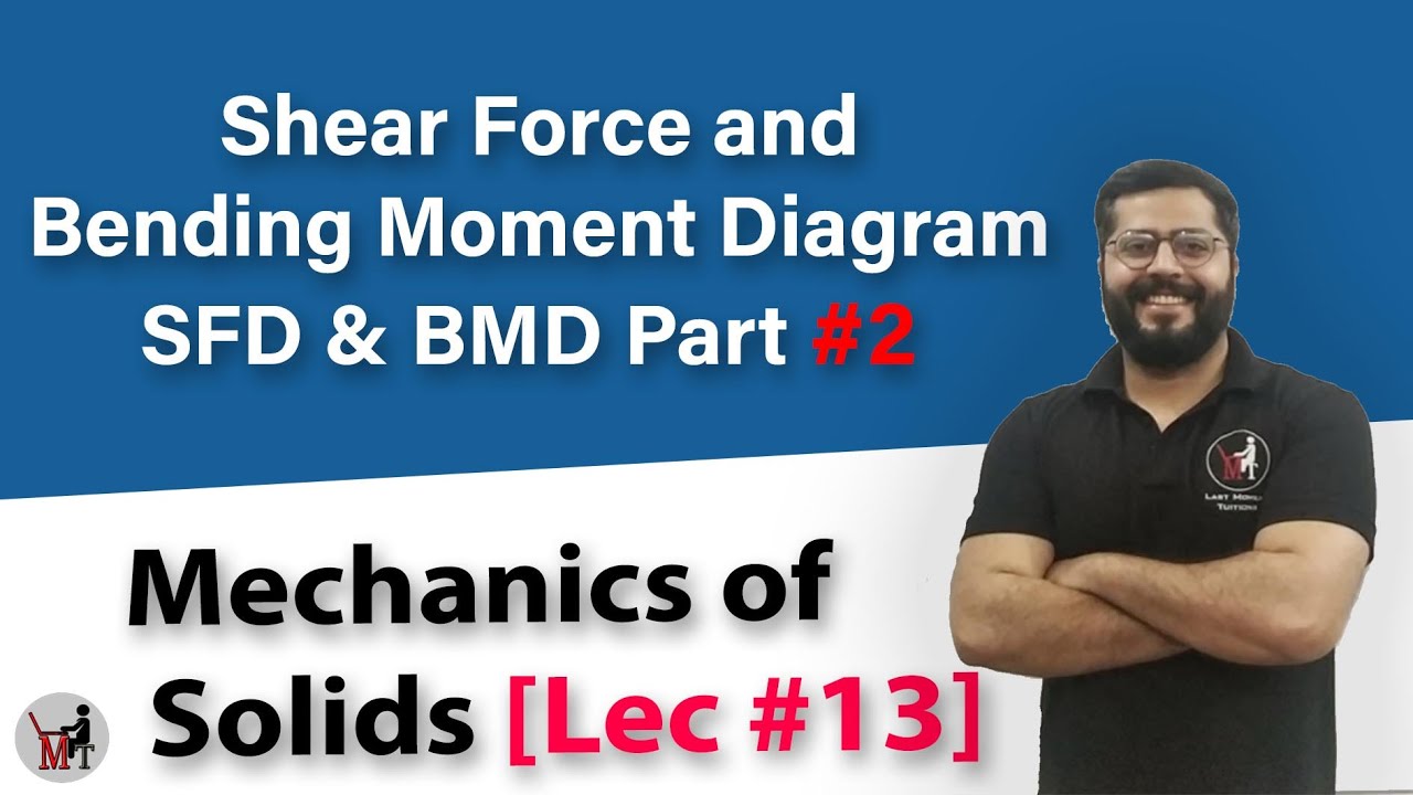 Shear Force and Bending Moment Diagram SFD & BMD Part 2 Mechanics of