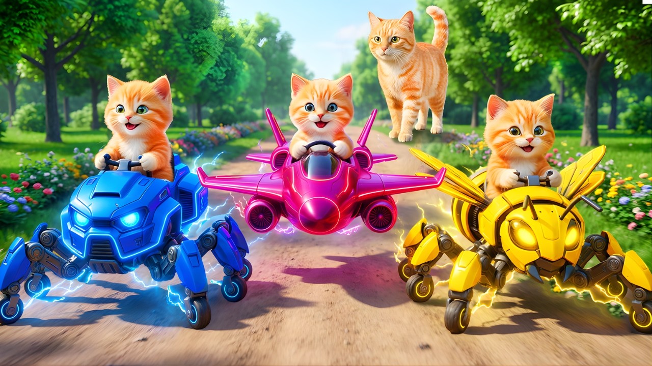 Mama Cat Trims Fur on the Farm and Makes Tiger Hat For Kittens At Home🐾🎩🐯