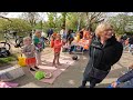 Walking Kingsday,  Vondelpark and Kwakersplein