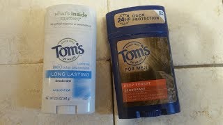 Tom's of maine Deodorant review