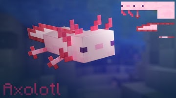 Minecraft Axolotl Hates Glow Squid part 1 (1.17version)