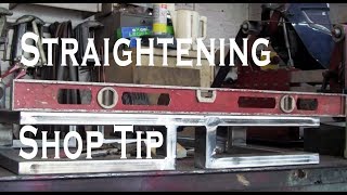 Shop Tip, Straightening steel