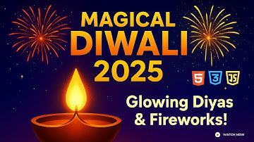 Create Magical Diwali Lights with Code – HTML, CSS & JS Animation Tutorial 🪔✨