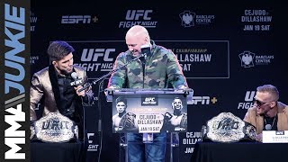 UFC Brooklyn: Dana White, Henry Cejudo, T.J. Dillashaw discuss future of flyweight division